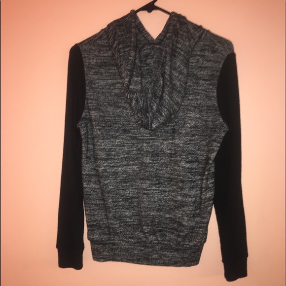 Size S Grey and Black Hoodie - Picture 2 of 3